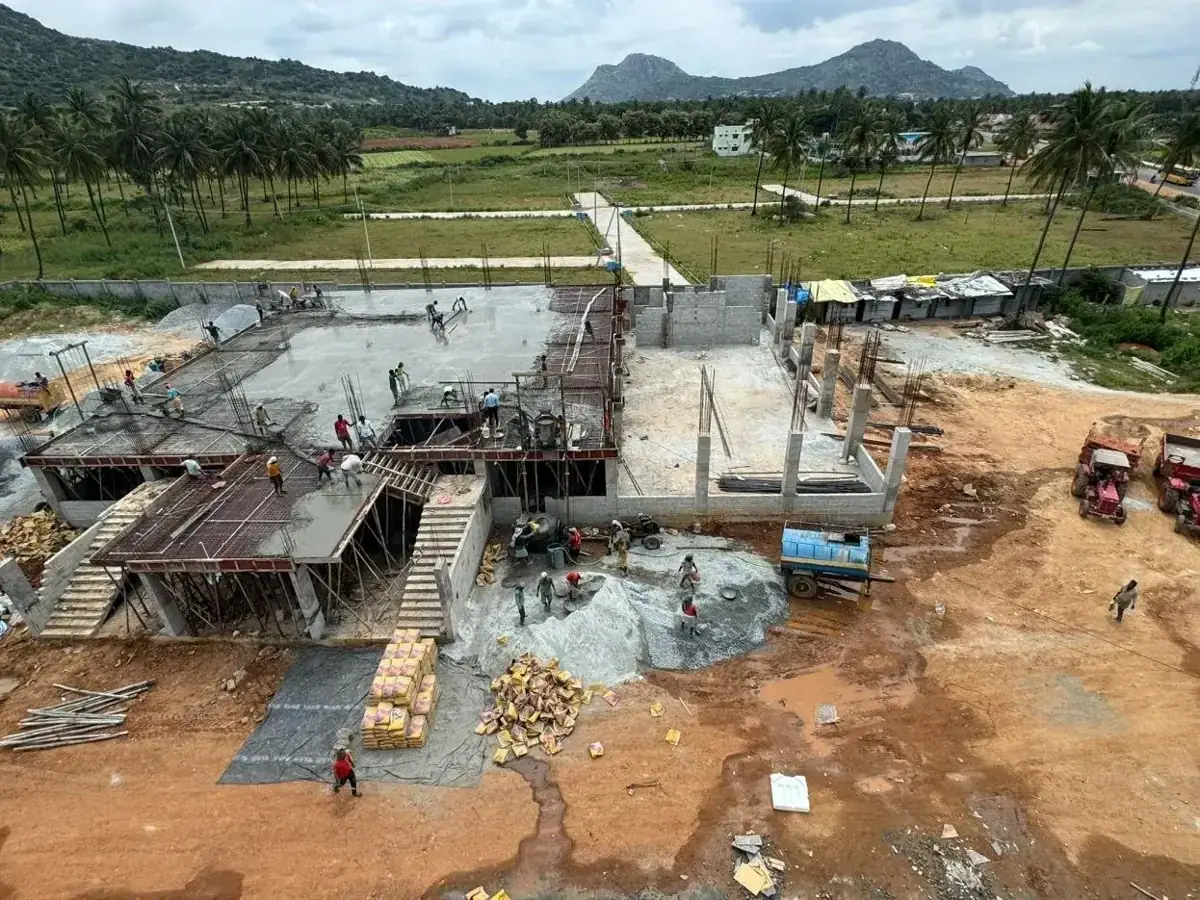 Convention hall site from above